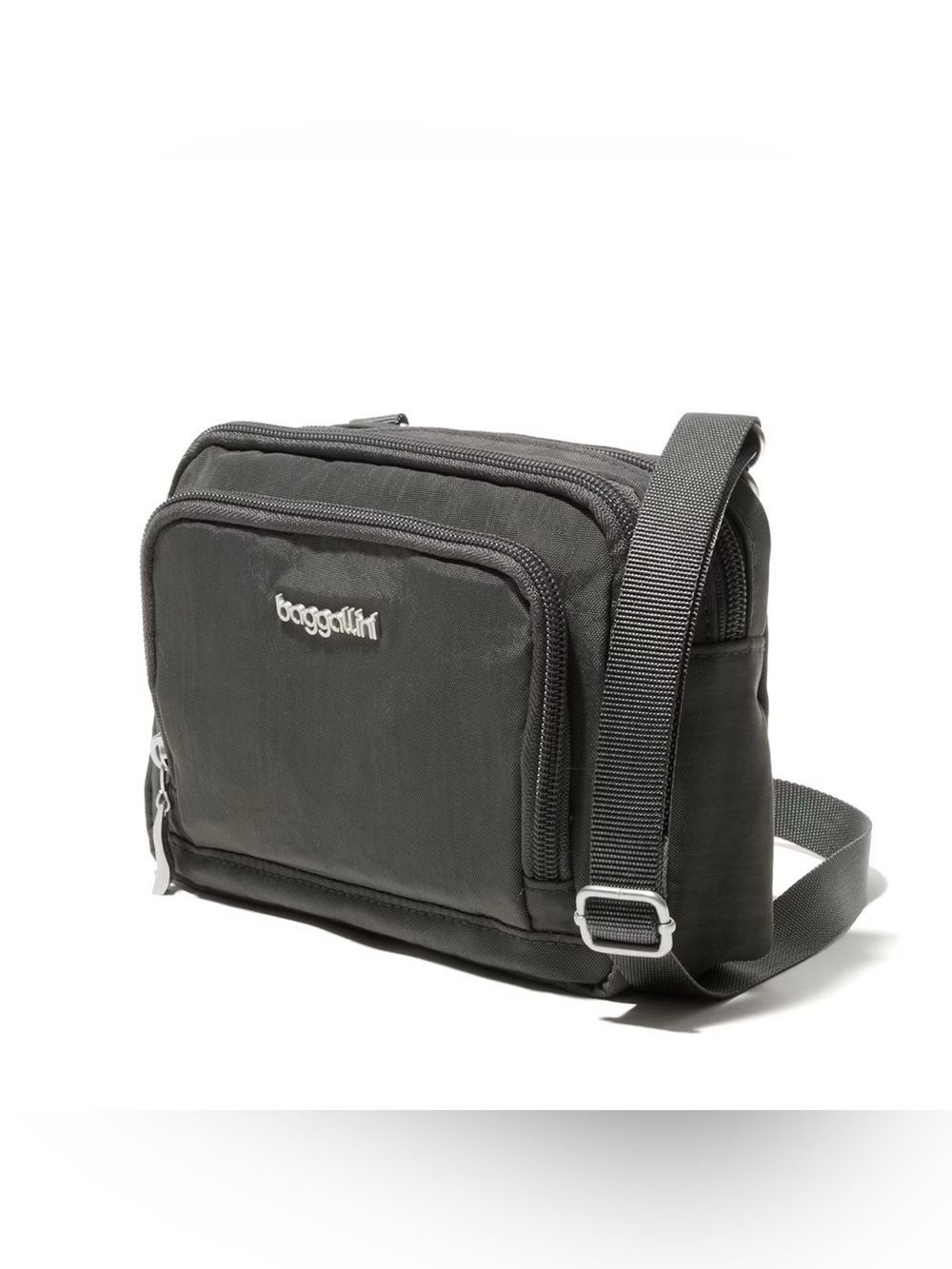 baggallini Trifecta RFID Wallet Crossbody Bag in Charcoal